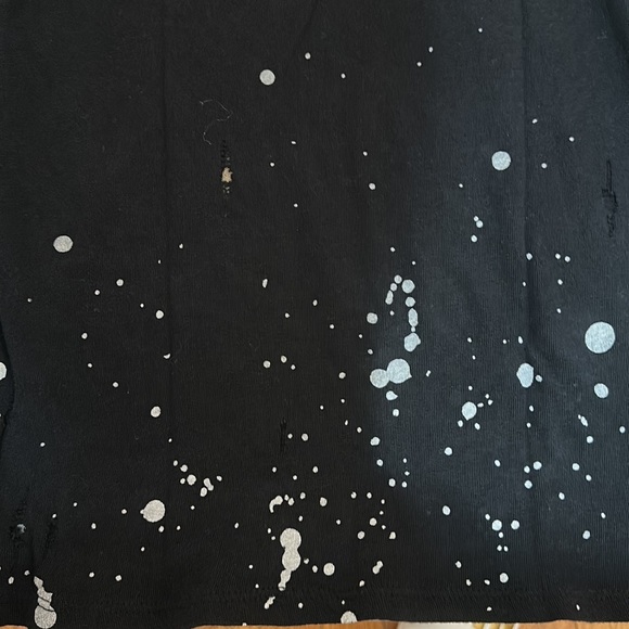 Chaser Black Distressed Splatter Paint Jimi Hendrix Tee Size Small - Picture 7 of 7